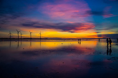 Gaomei Wetlands, Taichung City, Taiwan