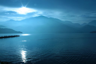 Dawn at Sun Moon Lake, Nantou County