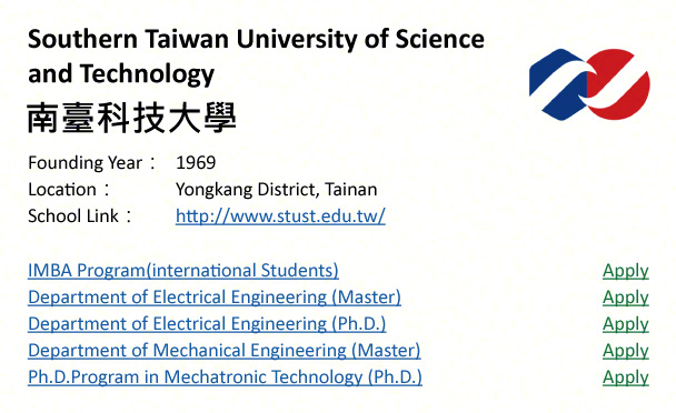 Kaohsiung Medical University, Kaohsiung-shows address, logo & clickable link